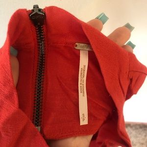 Free people orange bodycon dress